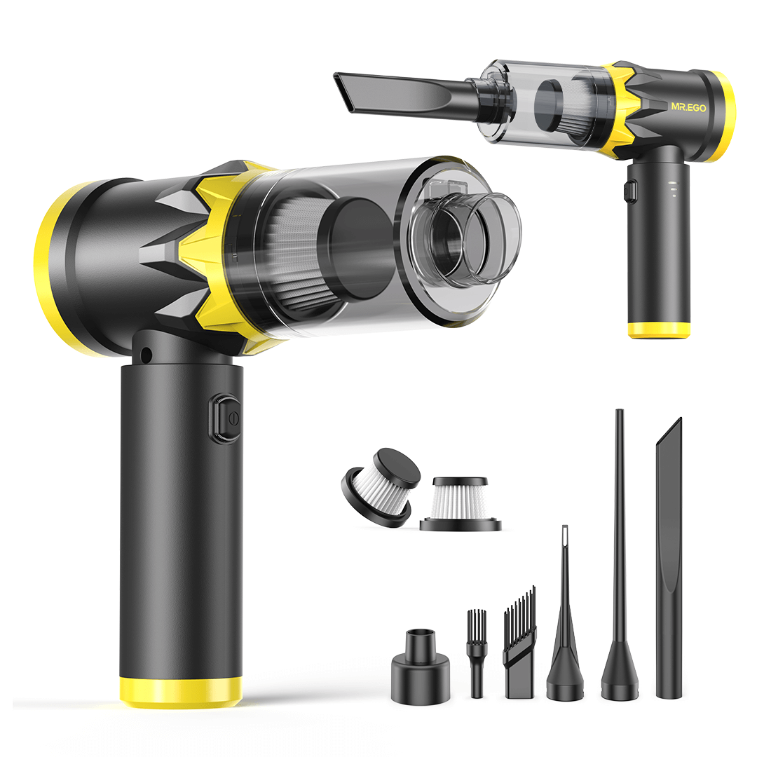 MR.EGO ZX508 Car Vacuum: Complete Accessory Kit (brand-included tools for multi-scenario cleaning)